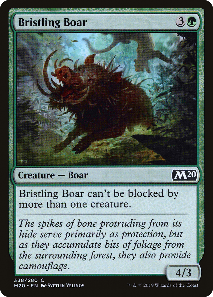 Bristling Boar [Core Set 2020] | Grognard Games