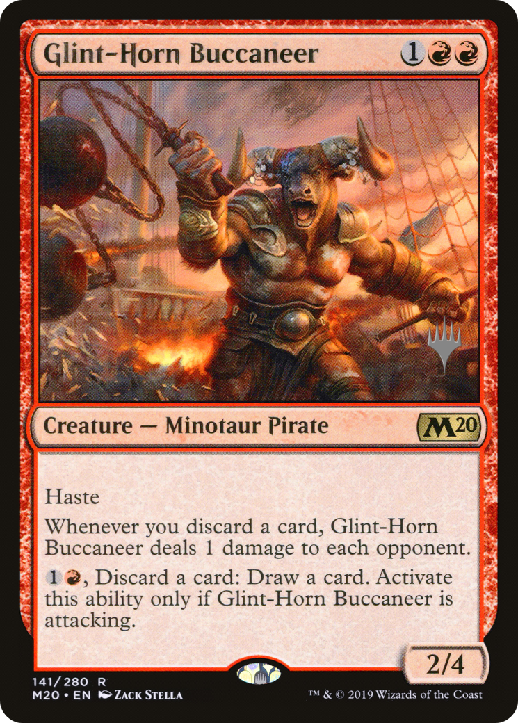 Glint-Horn Buccaneer (Promo Pack) [Core Set 2020 Promos] | Grognard Games