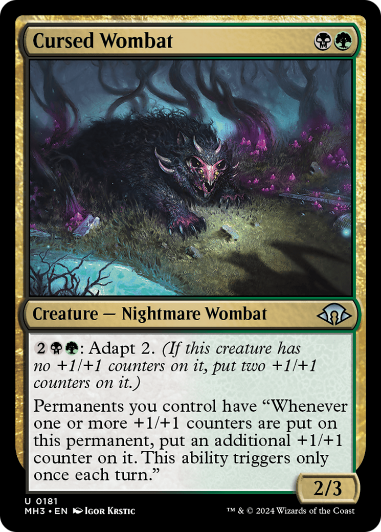 Cursed Wombat [Modern Horizons 3] | Grognard Games