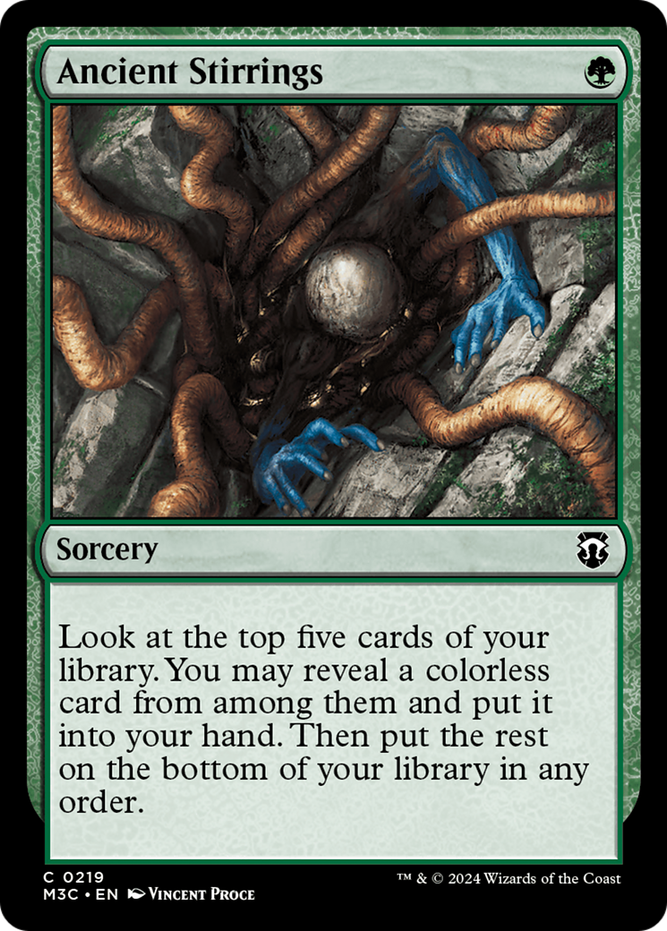 Ancient Stirrings (Ripple Foil) [Modern Horizons 3 Commander] | Grognard Games