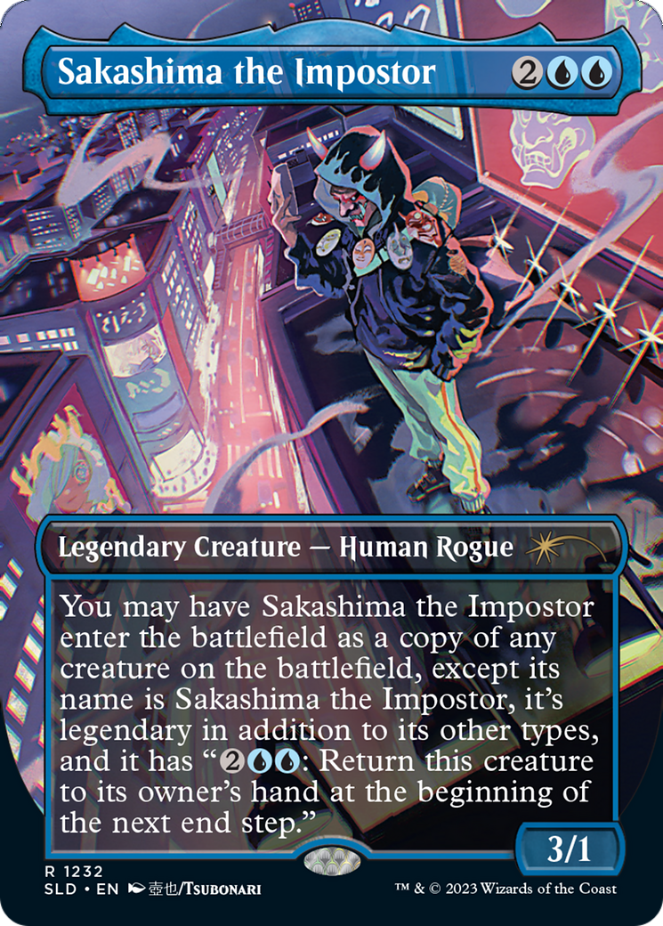 Sakashima the Impostor (Borderless) [Secret Lair Drop Series] | Grognard Games