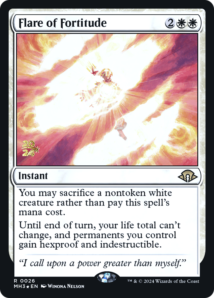 Flare of Fortitude [Modern Horizons 3 Prerelease Promos] | Grognard Games