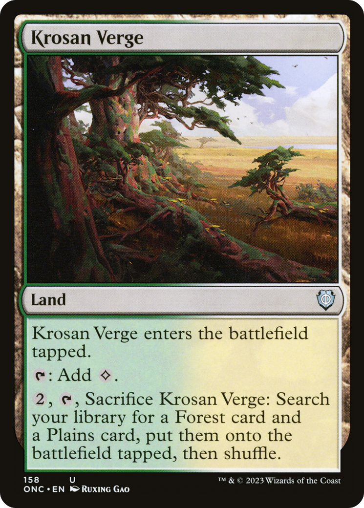 Krosan Verge [Phyrexia: All Will Be One Commander] | Grognard Games