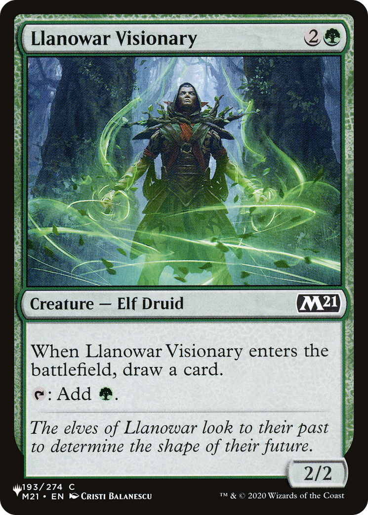 Llanowar Visionary [The List Reprints] | Grognard Games