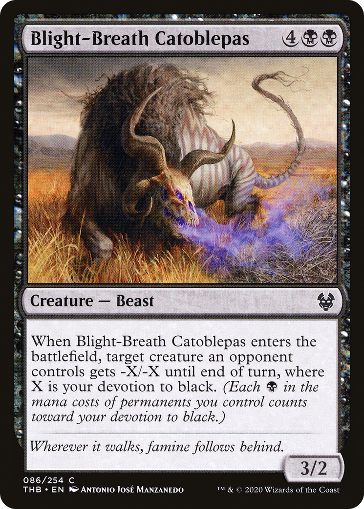 Blight-Breath Catoblepas [Theros Beyond Death] | Grognard Games
