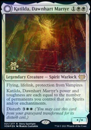 Katilda, Dawnhart Martyr // Katilda's Rising Dawn [Innistrad: Crimson Vow Prerelease Promos] | Grognard Games