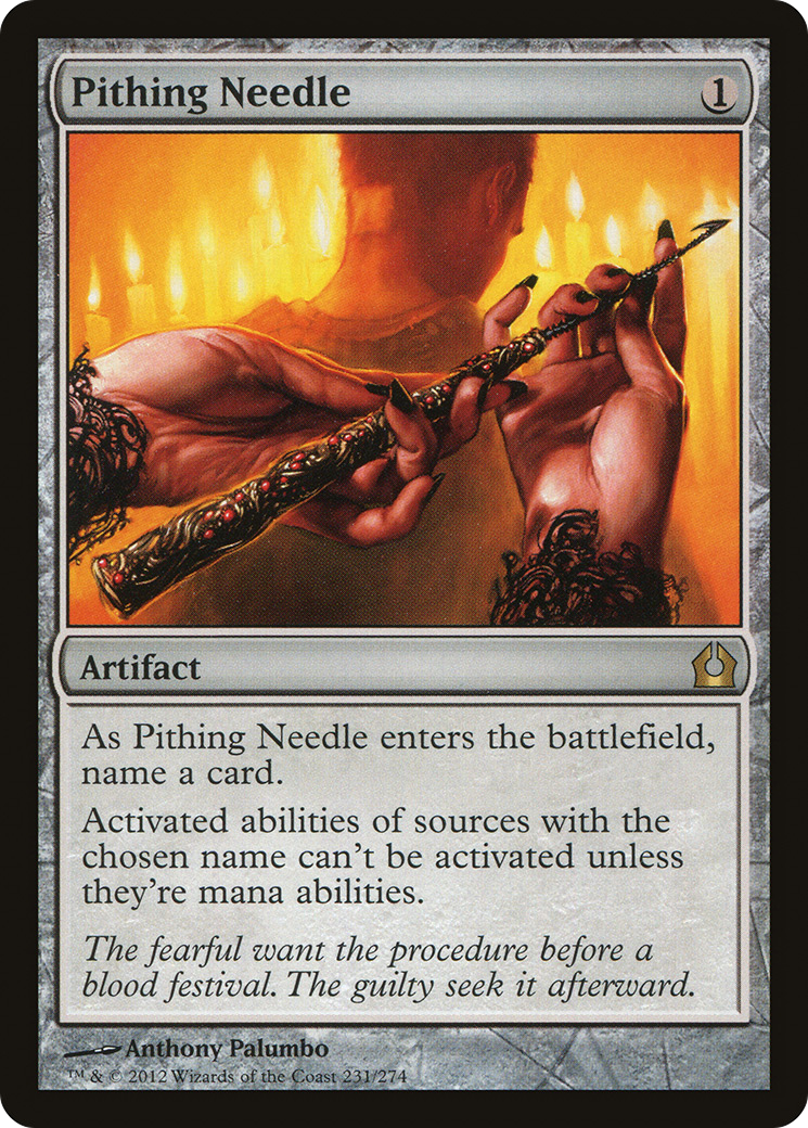 Pithing Needle (RTR-231) - Return to Ravnica Foil | Grognard Games