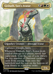 Gishath, Sun's Avatar (Borderless) [The Lost Caverns of Ixalan] | Grognard Games