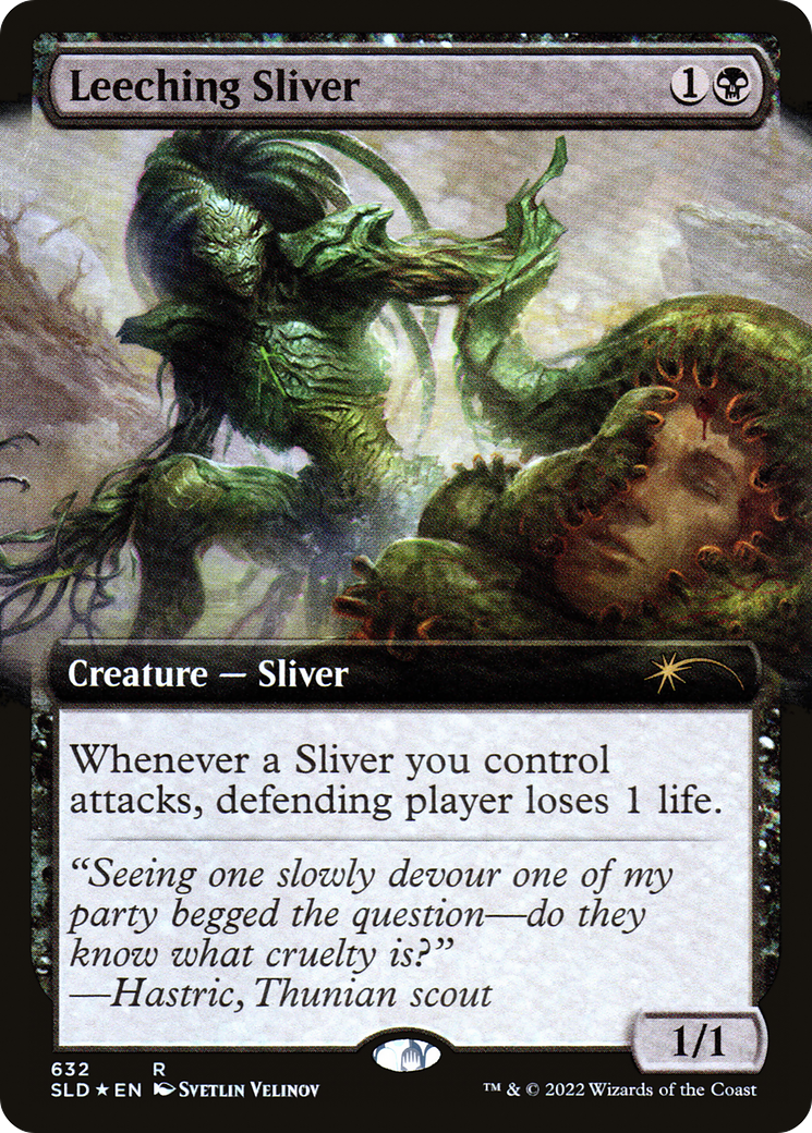 Leeching Sliver (Extended Art) [Secret Lair Drop Promos] | Grognard Games