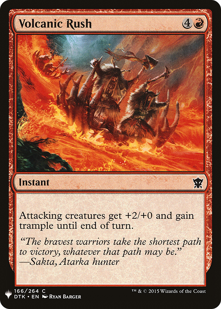 Volcanic Rush [Mystery Booster] | Grognard Games