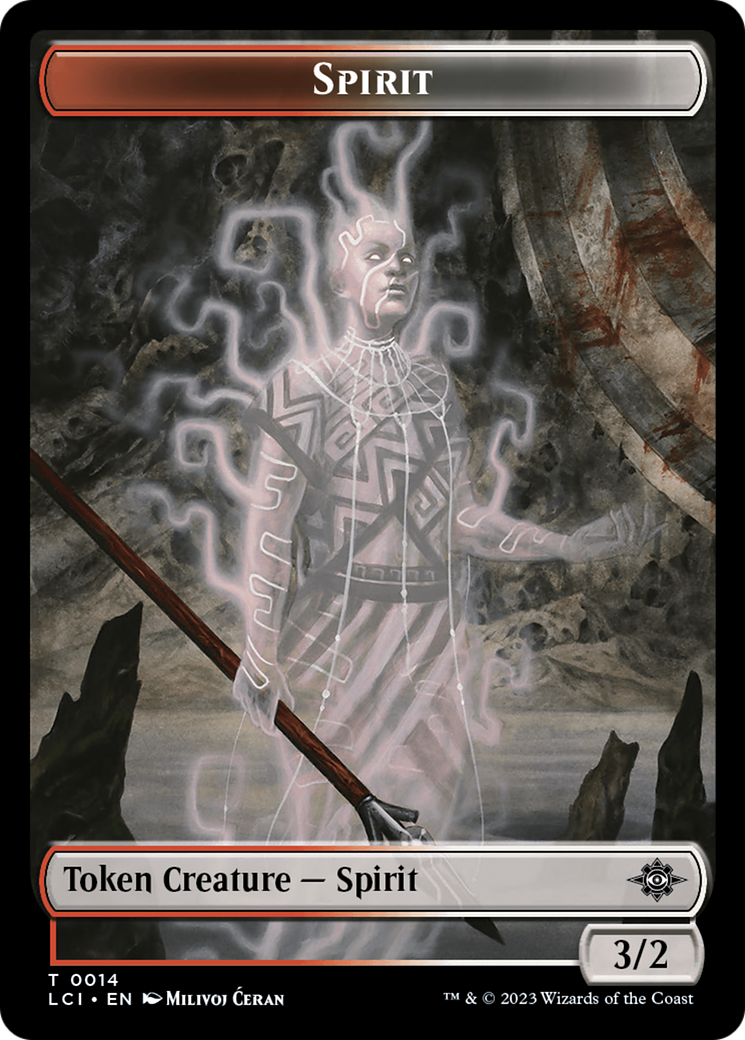 Vampire // Spirit Double-Sided Token [The Lost Caverns of Ixalan Tokens] | Grognard Games
