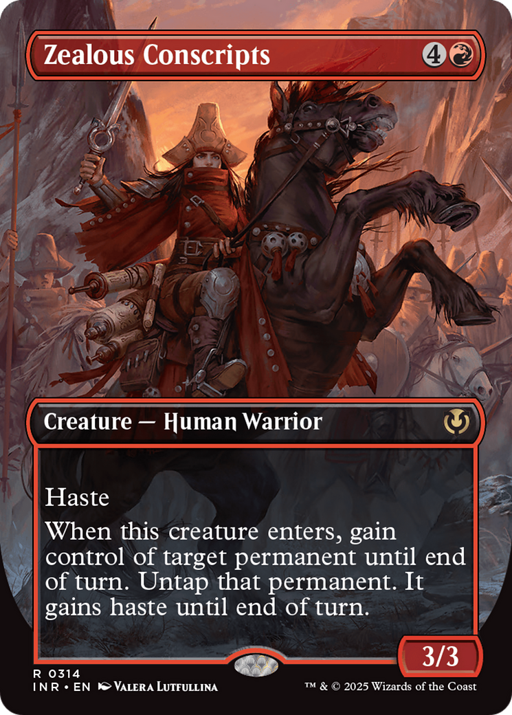 Zealous Conscripts (Borderless) [Innistrad Remastered] | Grognard Games