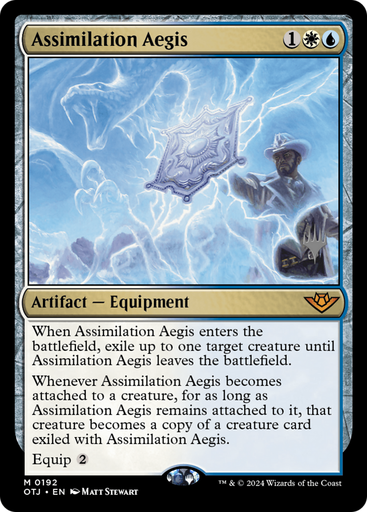 Assimilation Aegis (Promo Pack) [Outlaws of Thunder Junction Promos] | Grognard Games