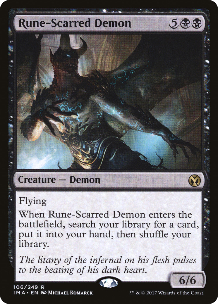 Rune-Scarred Demon [Iconic Masters] | Grognard Games