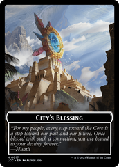 City's Blessing // Vampire (0004) Double-Sided Token [The Lost Caverns of Ixalan Commander Tokens] | Grognard Games