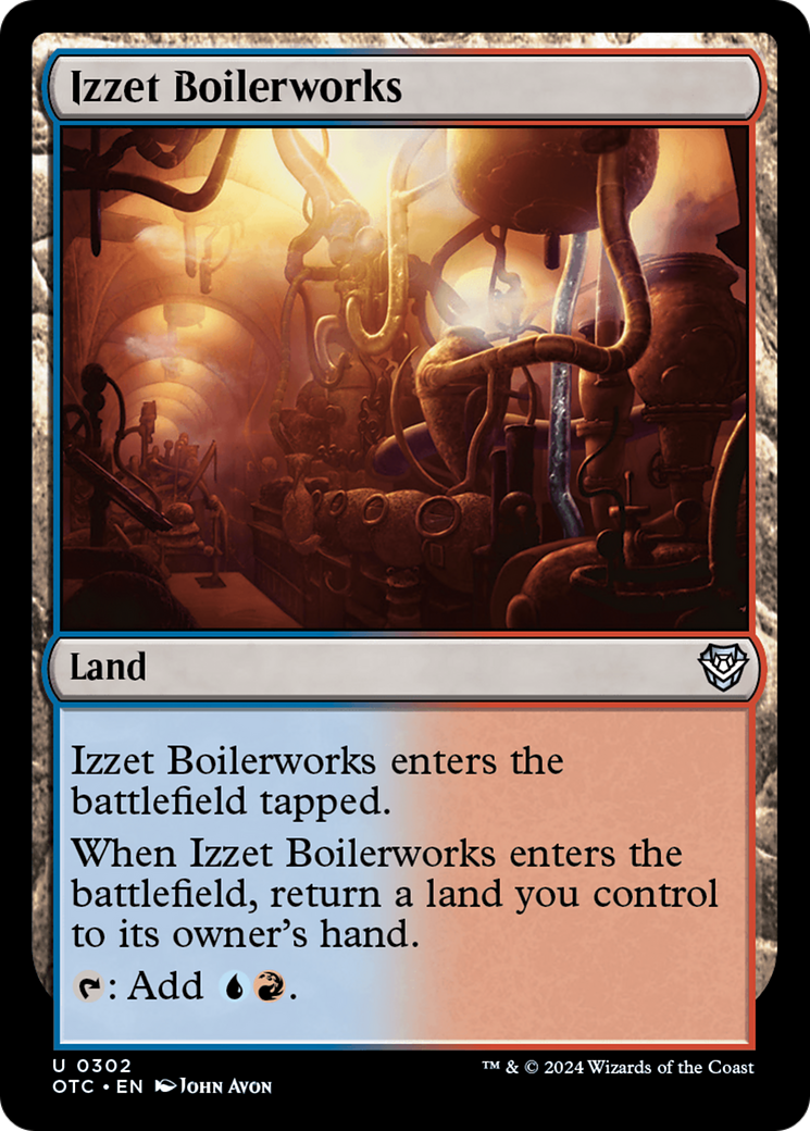 Izzet Boilerworks [Outlaws of Thunder Junction Commander] | Grognard Games