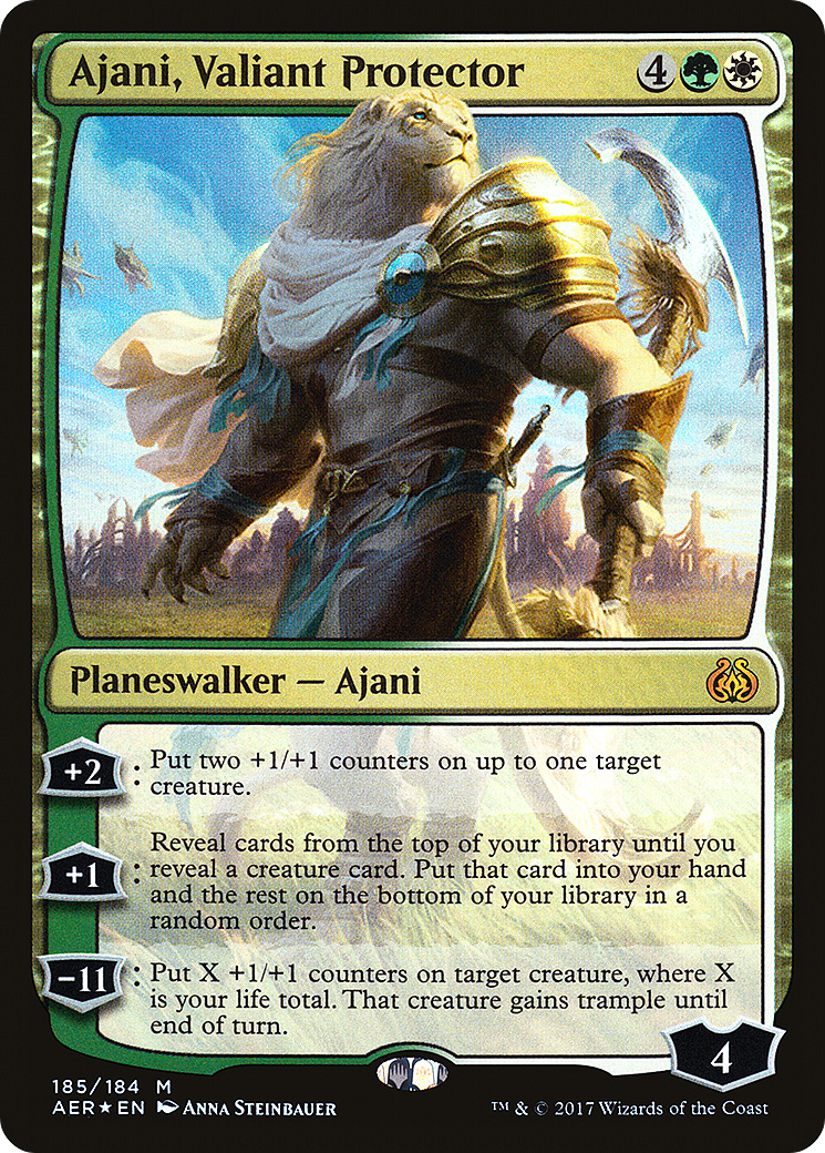 Ajani, Valiant Protector (AER-185) - Aether Revolt | Grognard Games