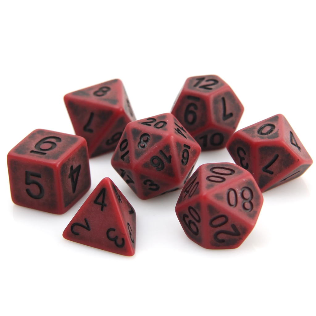 Die Hard Dice 7 Piece RPG set - Blood Ancient | Grognard Games