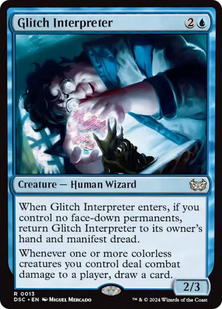 Glitch Interpreter (Extended Art) [Duskmourn: House of Horror Commander] | Grognard Games