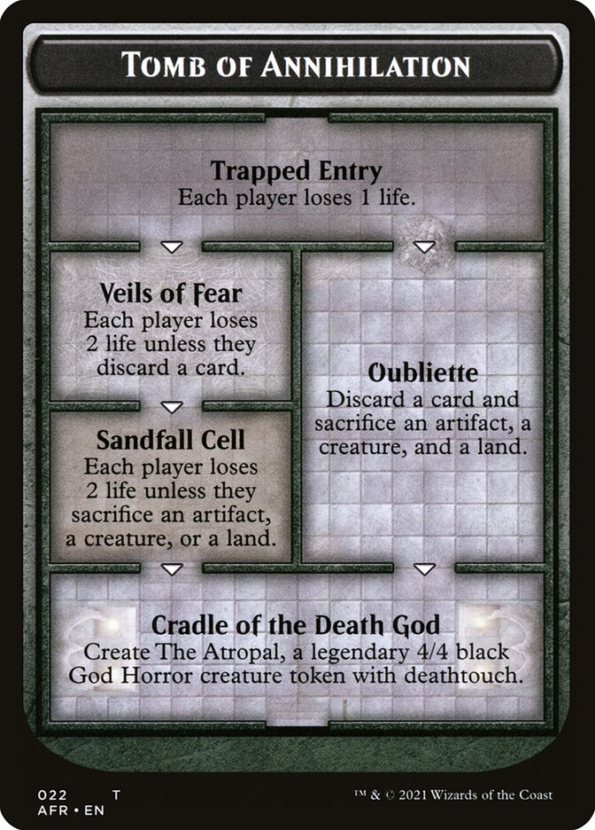Tomb of Annihilation Token (Oversized) [Oversize Cards] | Grognard Games