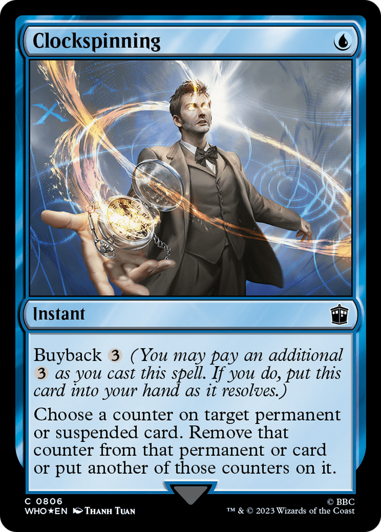 Clockspinning (Surge Foil) [Doctor Who] | Grognard Games