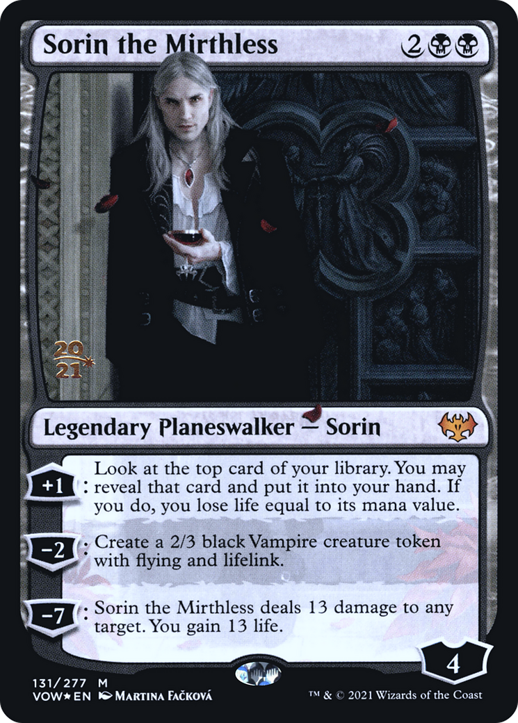 Sorin the Mirthless [Innistrad: Crimson Vow Prerelease Promos] | Grognard Games