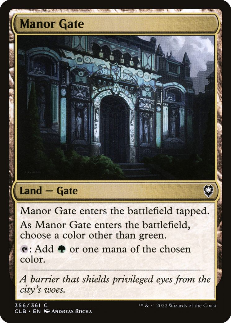 Manor Gate [Commander Legends: Battle for Baldur's Gate] | Grognard Games