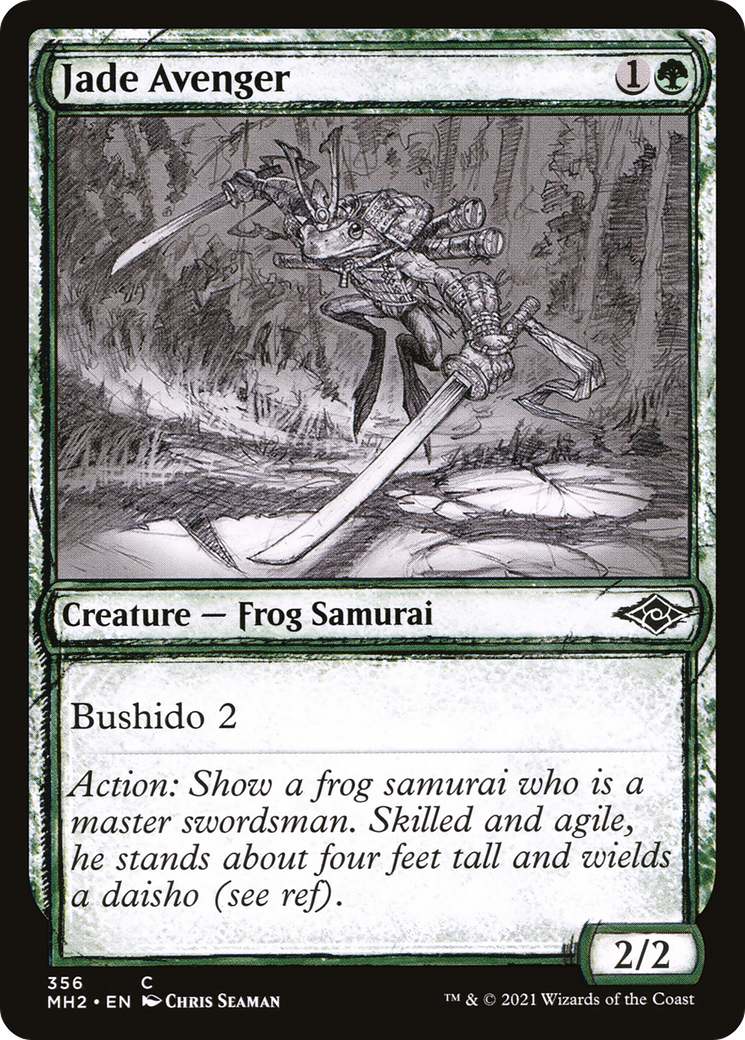 Jade Avenger (Sketch) [Modern Horizons 2] | Grognard Games