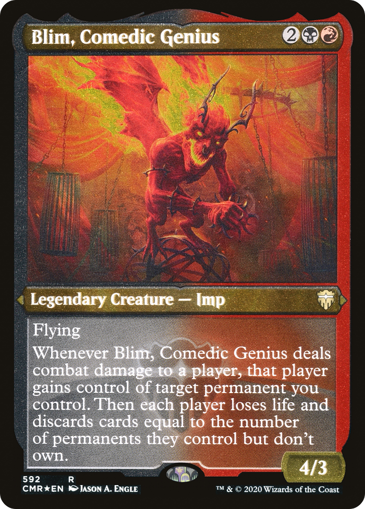 Blim, Comedic Genius (Etched) [Commander Legends] | Grognard Games