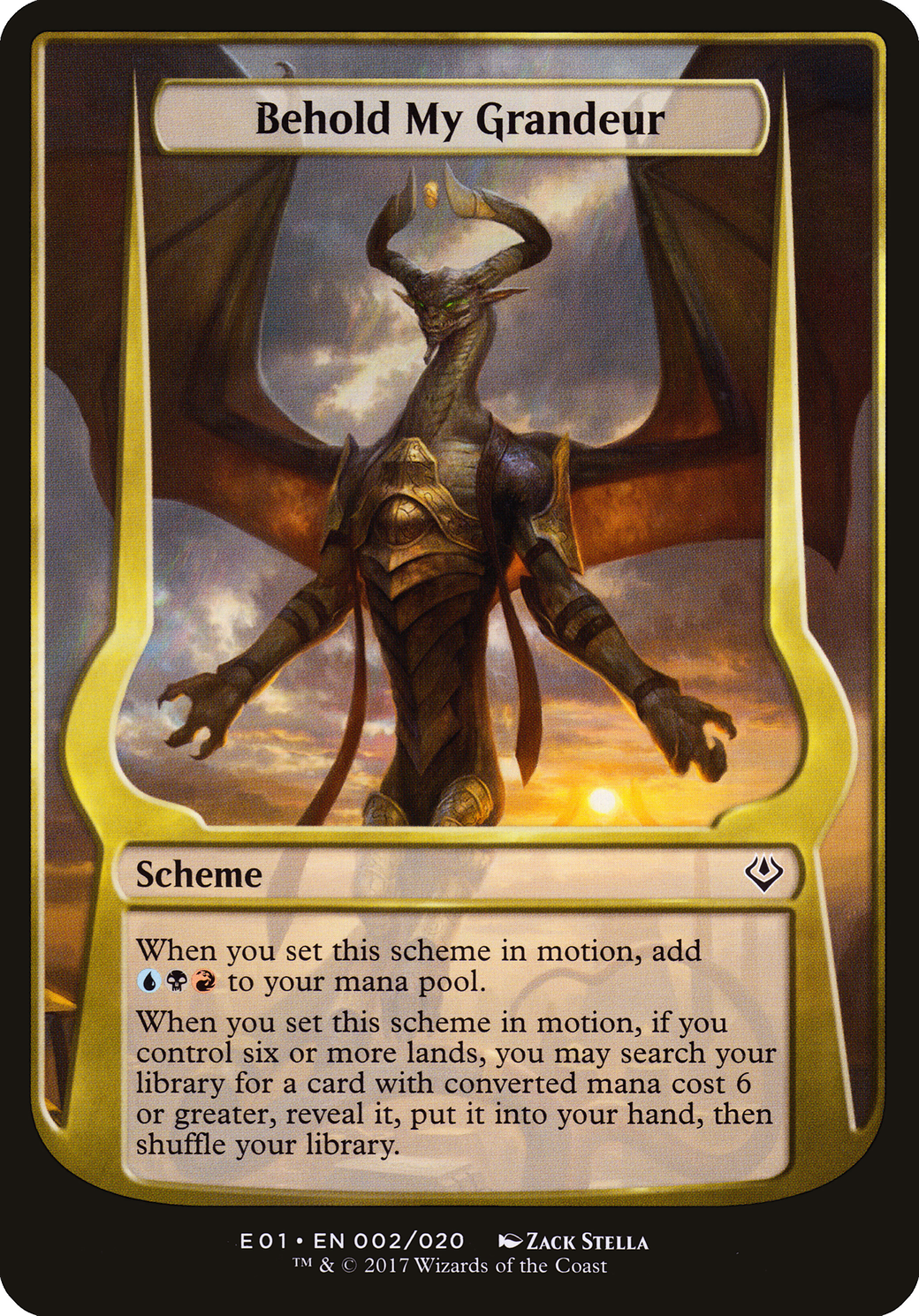 Behold My Grandeur (Schemes) [Archenemy: Nicol Bolas Schemes] | Grognard Games