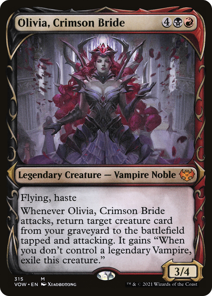 Olivia, Crimson Bride (Showcase Fang Frame) [Innistrad: Crimson Vow] | Grognard Games