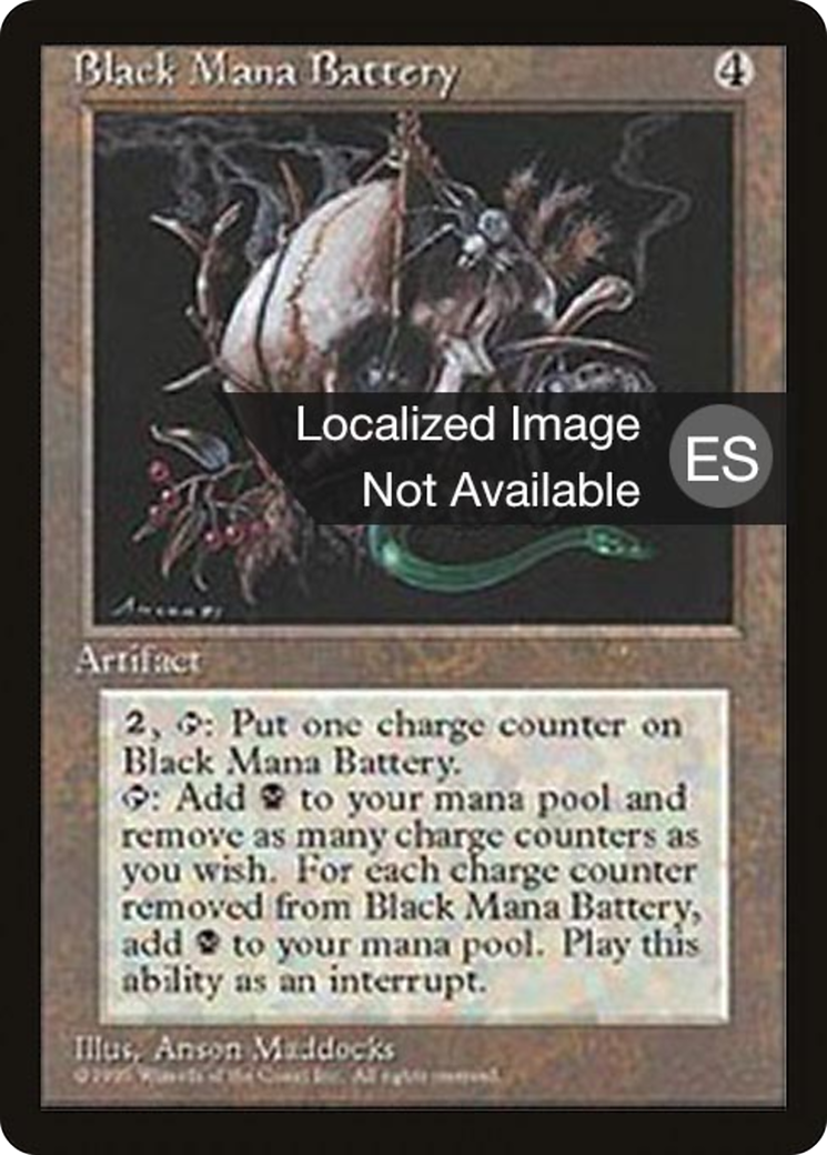 Black Mana Battery [Fourth Edition (Foreign Black Border)] | Grognard Games