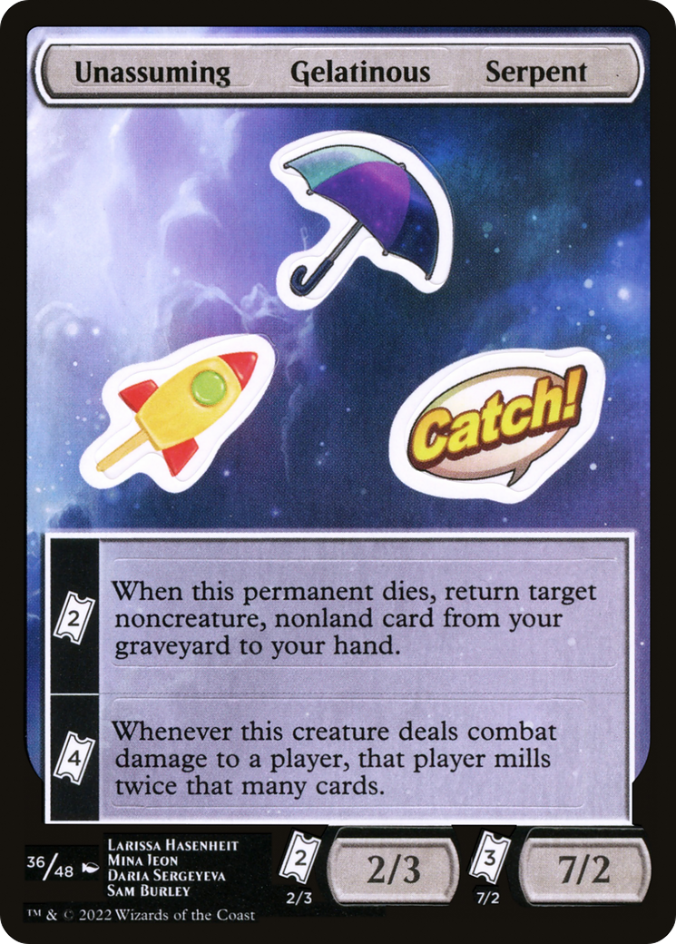 Unassuming Gelatinous Serpent [Unfinity Stickers] | Grognard Games