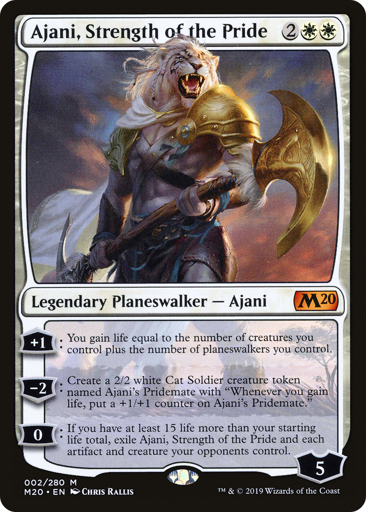Ajani, Strength of the Pride (M20-002) - Core Set 2020 | Grognard Games