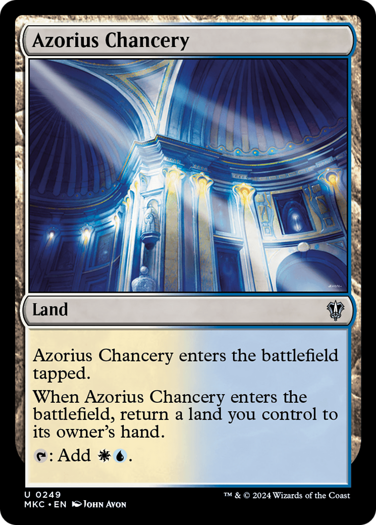 Azorius Chancery [Murders at Karlov Manor Commander] | Grognard Games