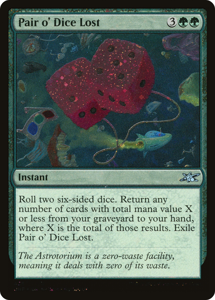 Pair o' Dice Lost (Galaxy Foil) [Unfinity] | Grognard Games