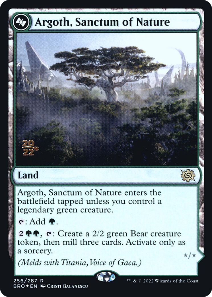 Argoth, Sanctum of Nature [The Brothers' War: Prerelease Promos] | Grognard Games
