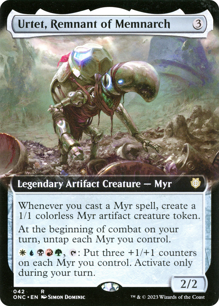 Urtet, Remnant of Memnarch (Extended Art) [Phyrexia: All Will Be One Commander] | Grognard Games