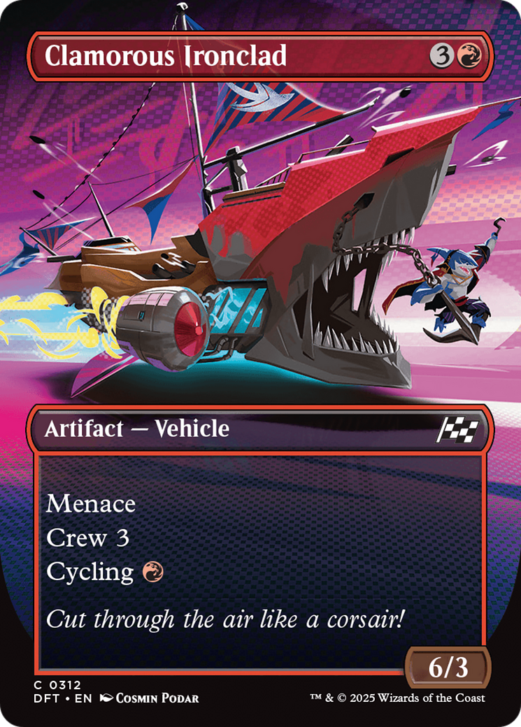 Clamorous Ironclad (Borderless) [Aetherdrift] | Grognard Games