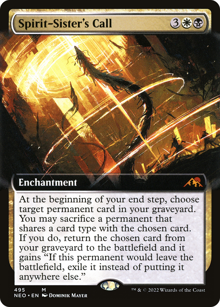 Spirit-Sister's Call (Extended Art) [Kamigawa: Neon Dynasty] | Grognard Games