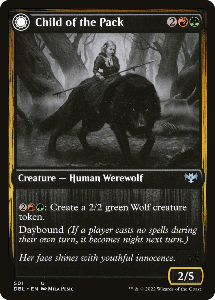 Child of the Pack // Savage Packmate [Innistrad: Double Feature] | Grognard Games