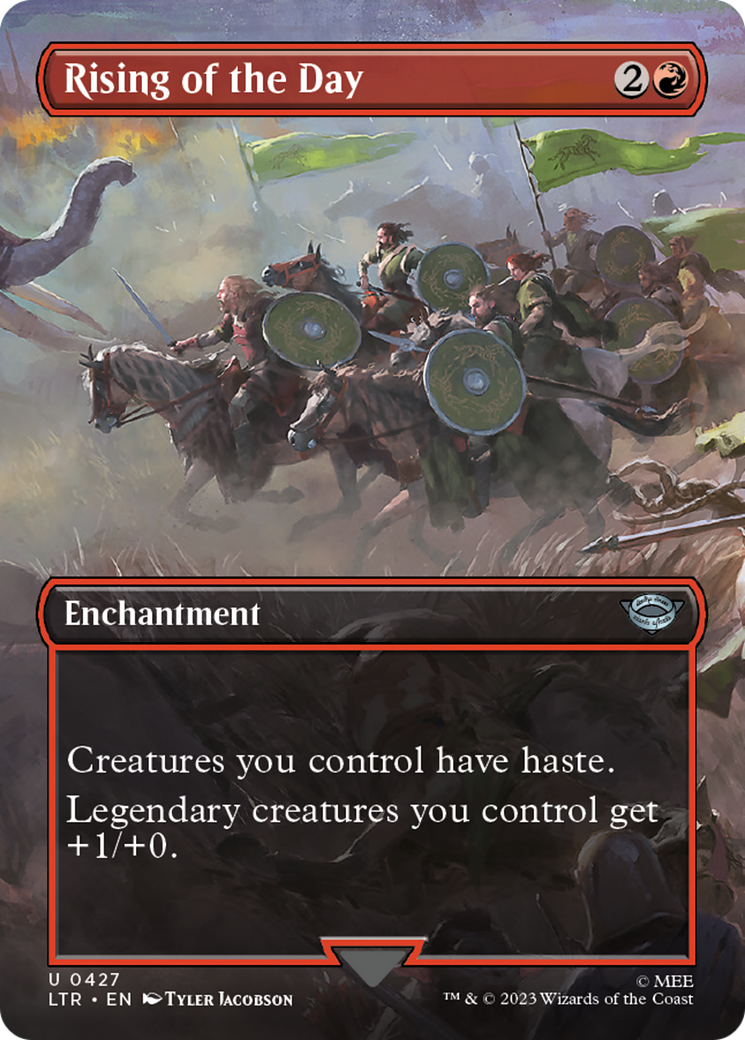 Rising of the Day (Borderless Alternate Art) [The Lord of the Rings: Tales of Middle-Earth] | Grognard Games