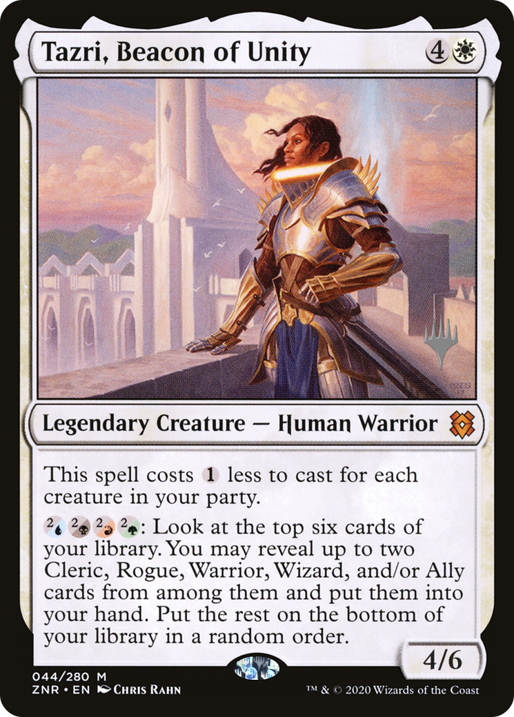 Tazri, Beacon of Unity (Promo Pack) [Zendikar Rising Promos] | Grognard Games