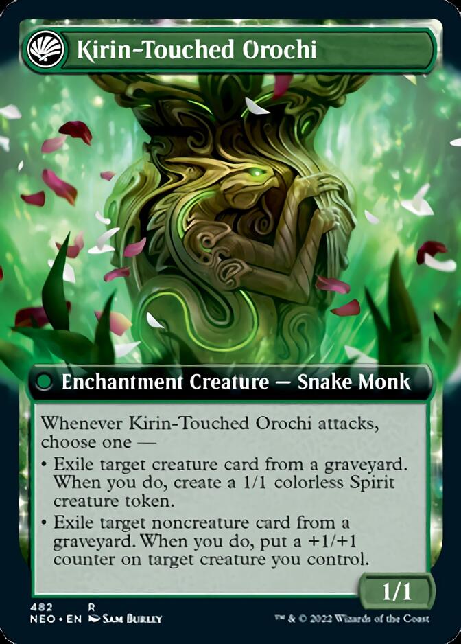 Teachings of the Kirin // Kirin-Touched Orochi (Extended Art) [Kamigawa: Neon Dynasty] | Grognard Games