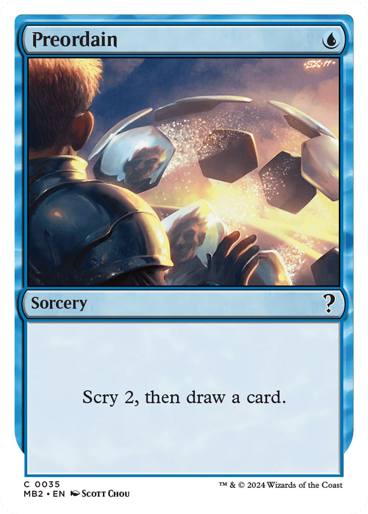 Preordain (White Border) [Mystery Booster 2] | Grognard Games