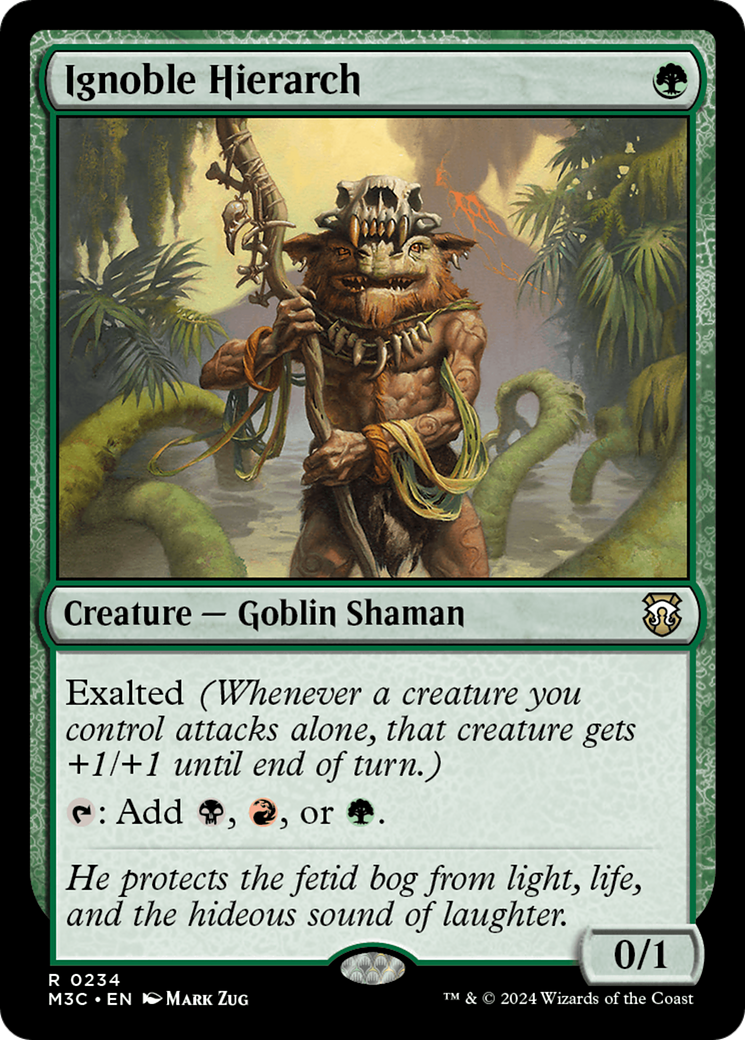 Ignoble Hierarch (Ripple Foil) [Modern Horizons 3 Commander] | Grognard Games