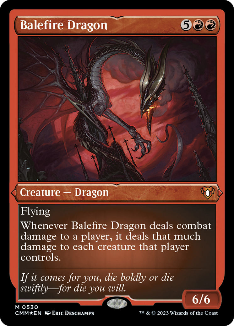 Balefire Dragon (Foil Etched) [Commander Masters] | Grognard Games