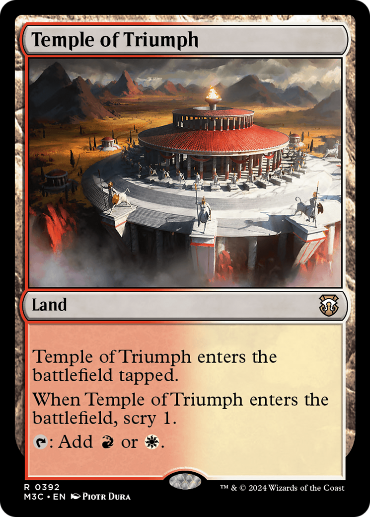 Temple of Triumph (M3C-392) - Modern Horizons 3 Commander Foil | Grognard Games