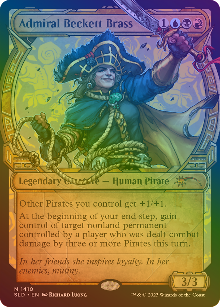 Admiral Beckett Brass (Rainbow Foil) [Secret Lair Drop Series] | Grognard Games