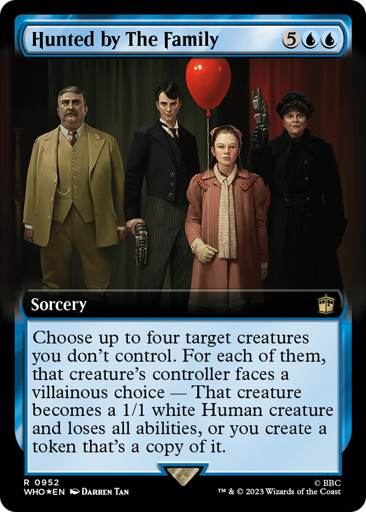 Hunted by The Family (Extended Art) (Surge Foil) [Doctor Who] | Grognard Games